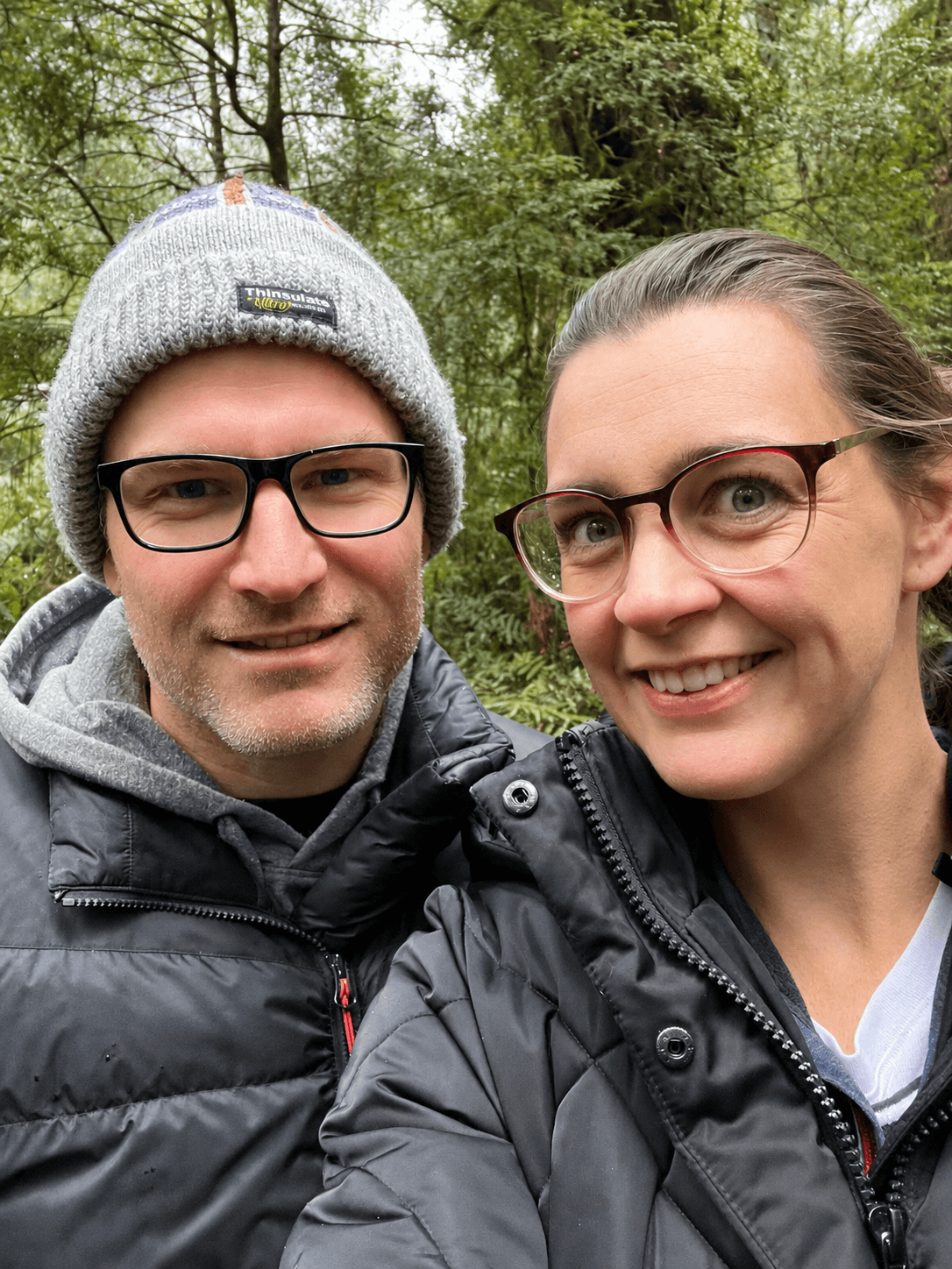 Darcy and Kirby, the founders of RethinkLit, outdoors together